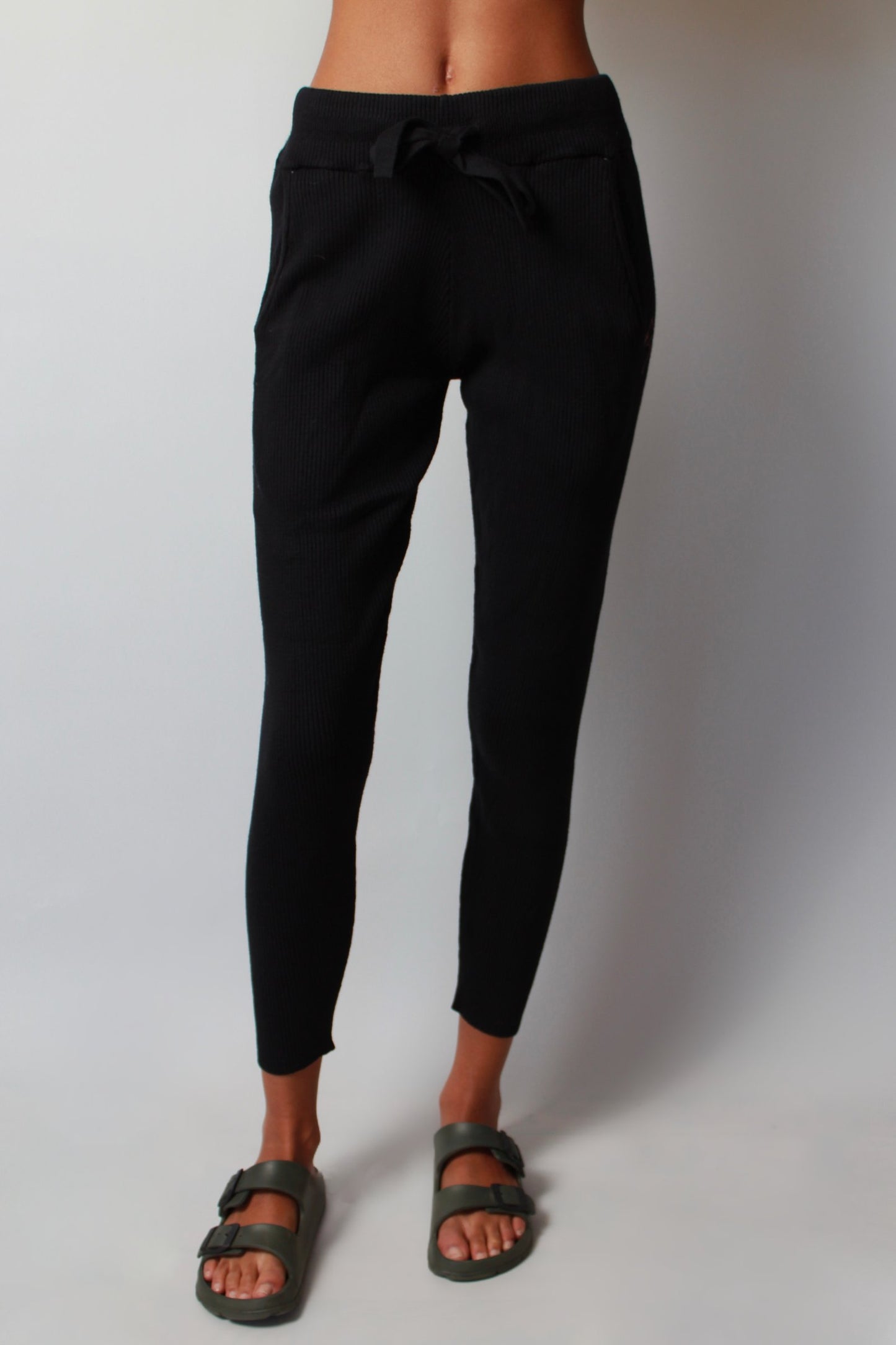 Cotton Cashmere Ribbed Pant