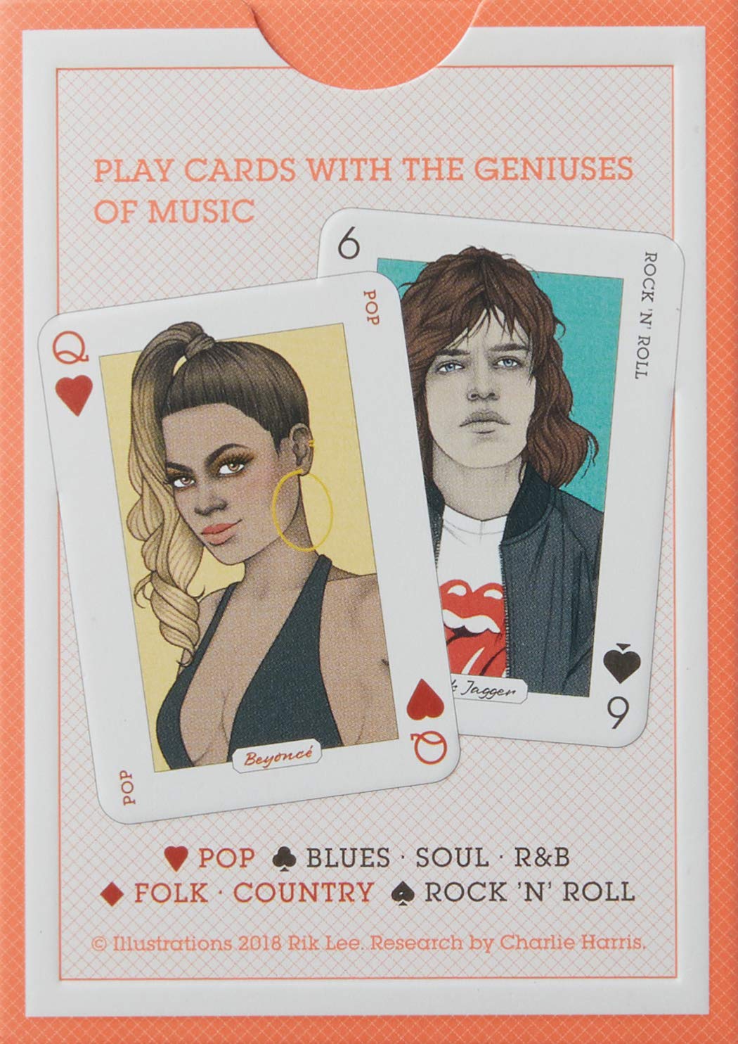 Music Genius Genius Playing Cards Illustrations by Rik Lee