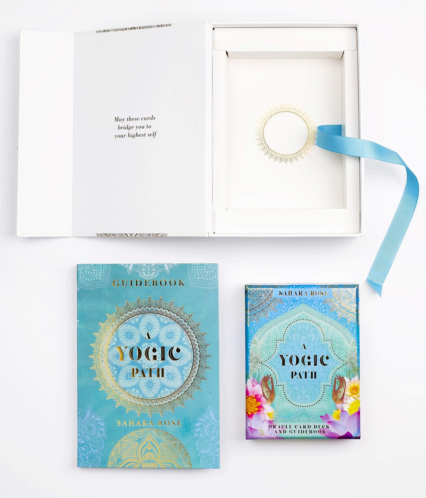 A Yogic Path Oracle Deck and Guidebook (Keepsake Box Set) by Sahara Rose Ketabi; Illustrated by Danielle Noel
