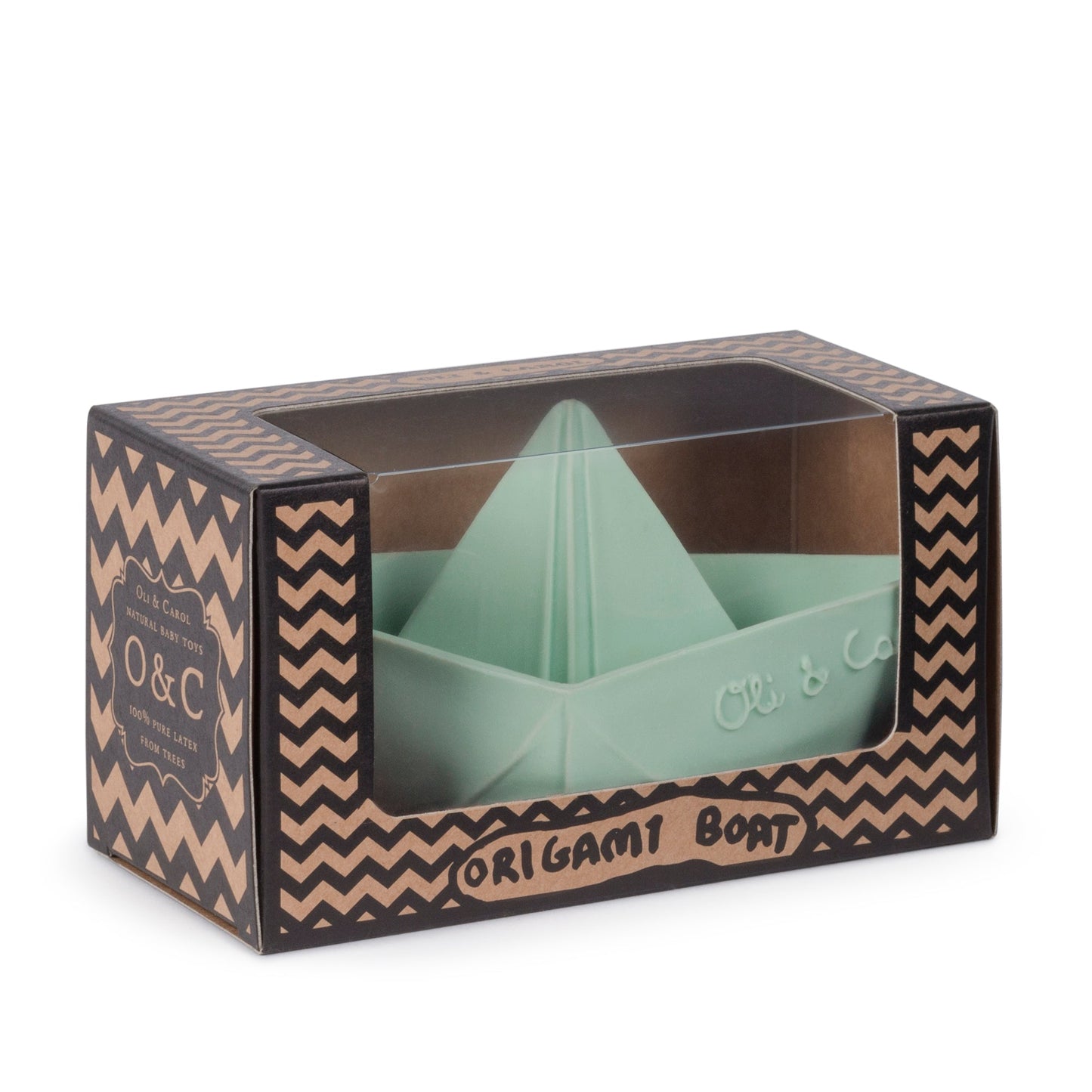 Oragami Boat Mint Teether Bath Time and Sensory Toy