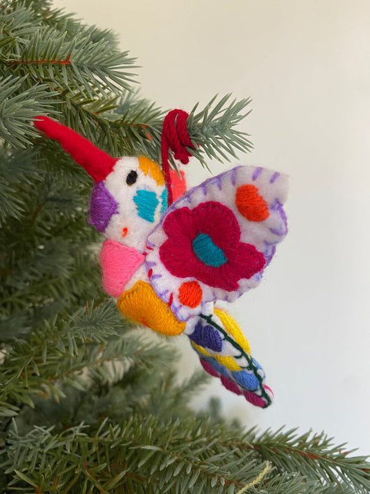 Humming Bird Hand Embroidered Tassel